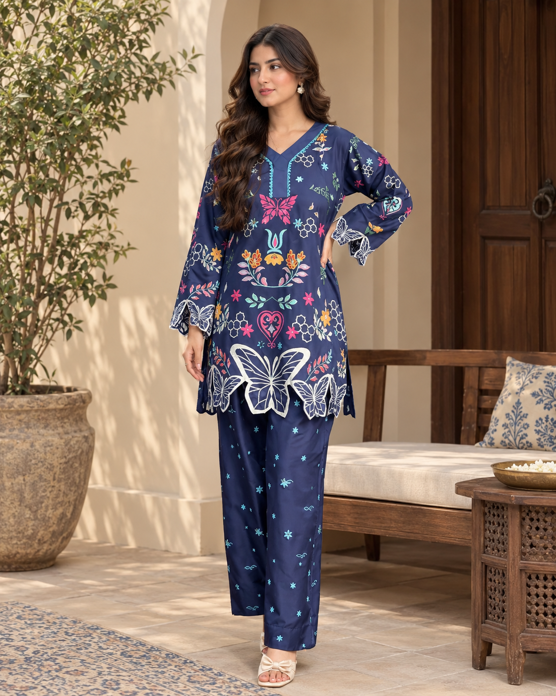Ammara Bloom | Co-ord Set with Farshi Shalwar