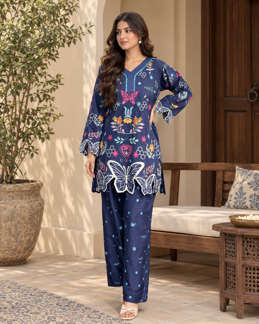Ammara Bloom | Co-ord Set with Farshi Shalwar