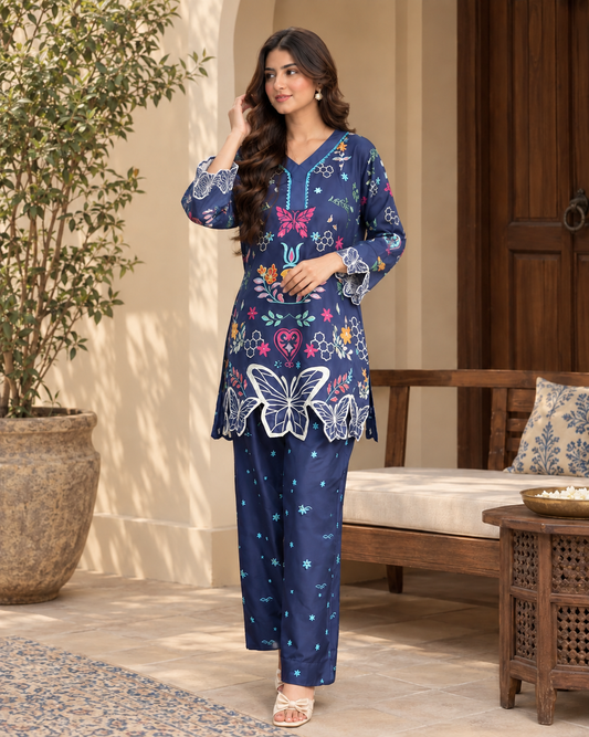 Ammara Bloom | Co-ord Set with Farshi Shalwar