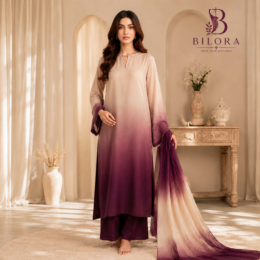 Gulnaar | 3-Piece Unstitched Suit